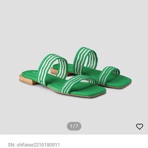 Vivaia Square-Toe Slide Sandal (Maya) - Size 39